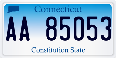 CT license plate AA85053