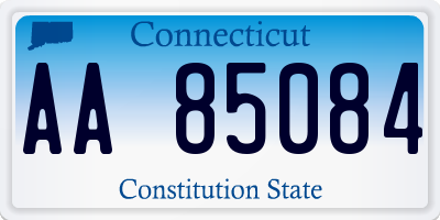 CT license plate AA85084