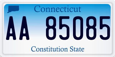 CT license plate AA85085