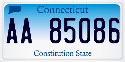 CT license plate AA85086