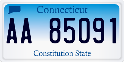 CT license plate AA85091