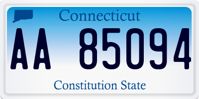 CT license plate AA85094