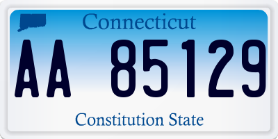 CT license plate AA85129