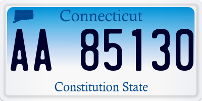 CT license plate AA85130