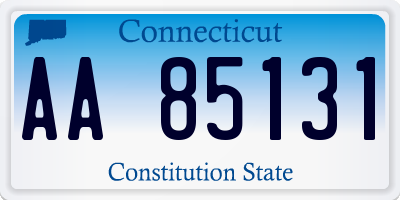 CT license plate AA85131