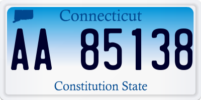 CT license plate AA85138