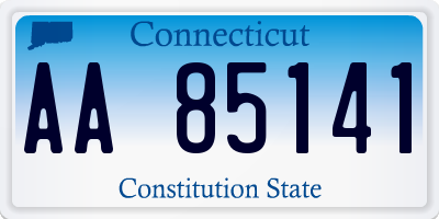 CT license plate AA85141