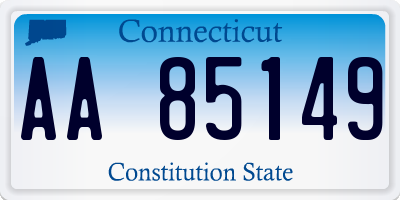 CT license plate AA85149