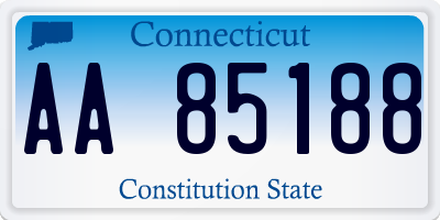 CT license plate AA85188