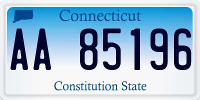 CT license plate AA85196