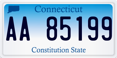 CT license plate AA85199