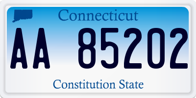 CT license plate AA85202