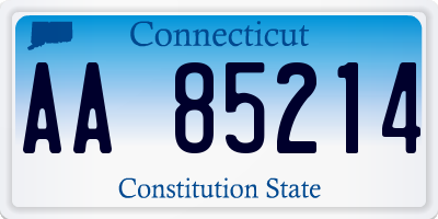 CT license plate AA85214