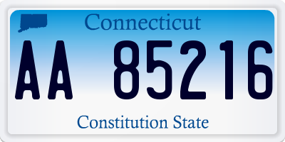 CT license plate AA85216