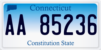 CT license plate AA85236