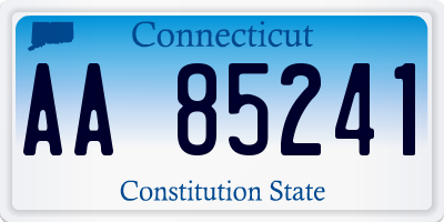 CT license plate AA85241