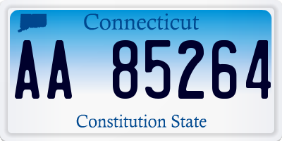 CT license plate AA85264