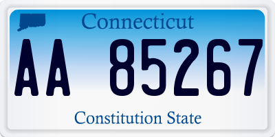 CT license plate AA85267