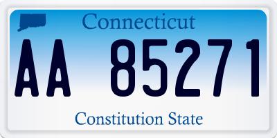 CT license plate AA85271