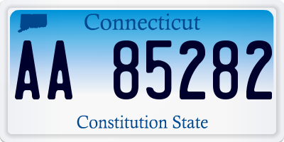 CT license plate AA85282