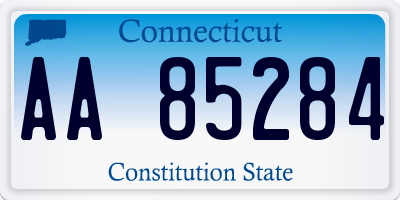 CT license plate AA85284