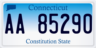 CT license plate AA85290