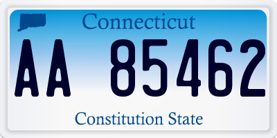 CT license plate AA85462