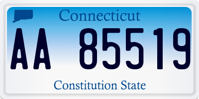 CT license plate AA85519