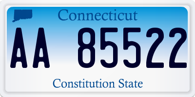 CT license plate AA85522