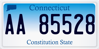 CT license plate AA85528