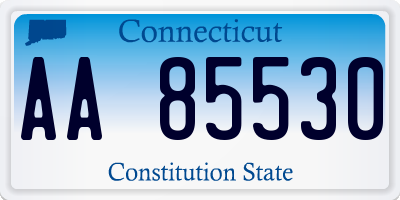 CT license plate AA85530