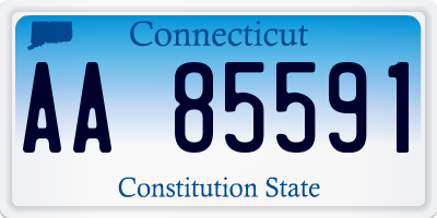 CT license plate AA85591