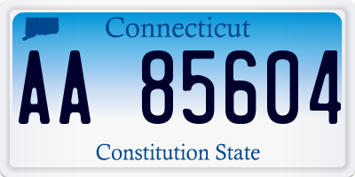 CT license plate AA85604