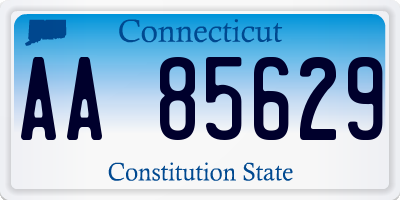 CT license plate AA85629