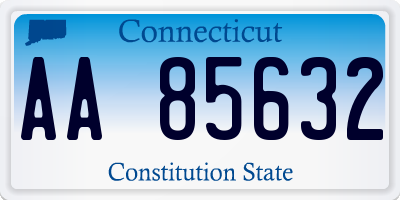 CT license plate AA85632