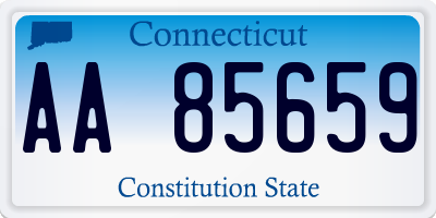 CT license plate AA85659