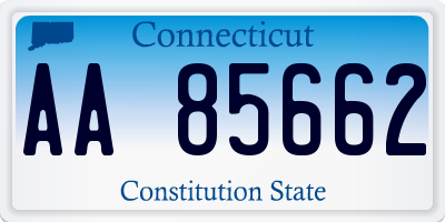 CT license plate AA85662