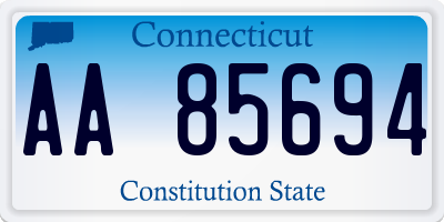 CT license plate AA85694