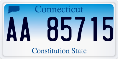 CT license plate AA85715