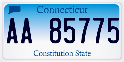 CT license plate AA85775