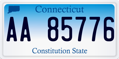 CT license plate AA85776