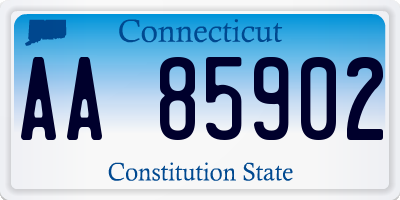 CT license plate AA85902