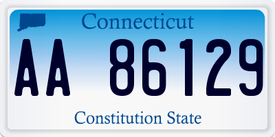 CT license plate AA86129