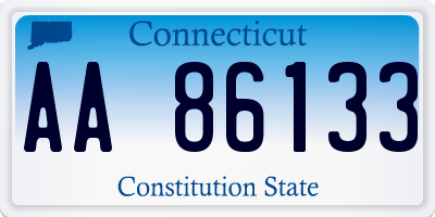 CT license plate AA86133