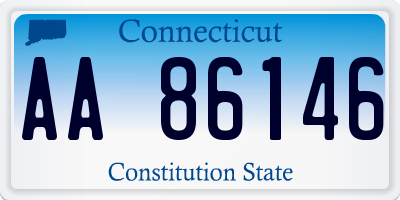 CT license plate AA86146