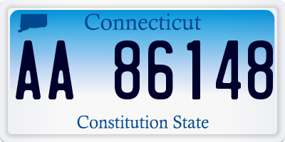 CT license plate AA86148