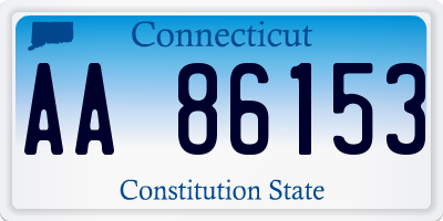 CT license plate AA86153