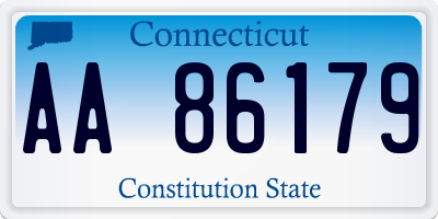 CT license plate AA86179