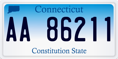 CT license plate AA86211