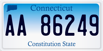 CT license plate AA86249